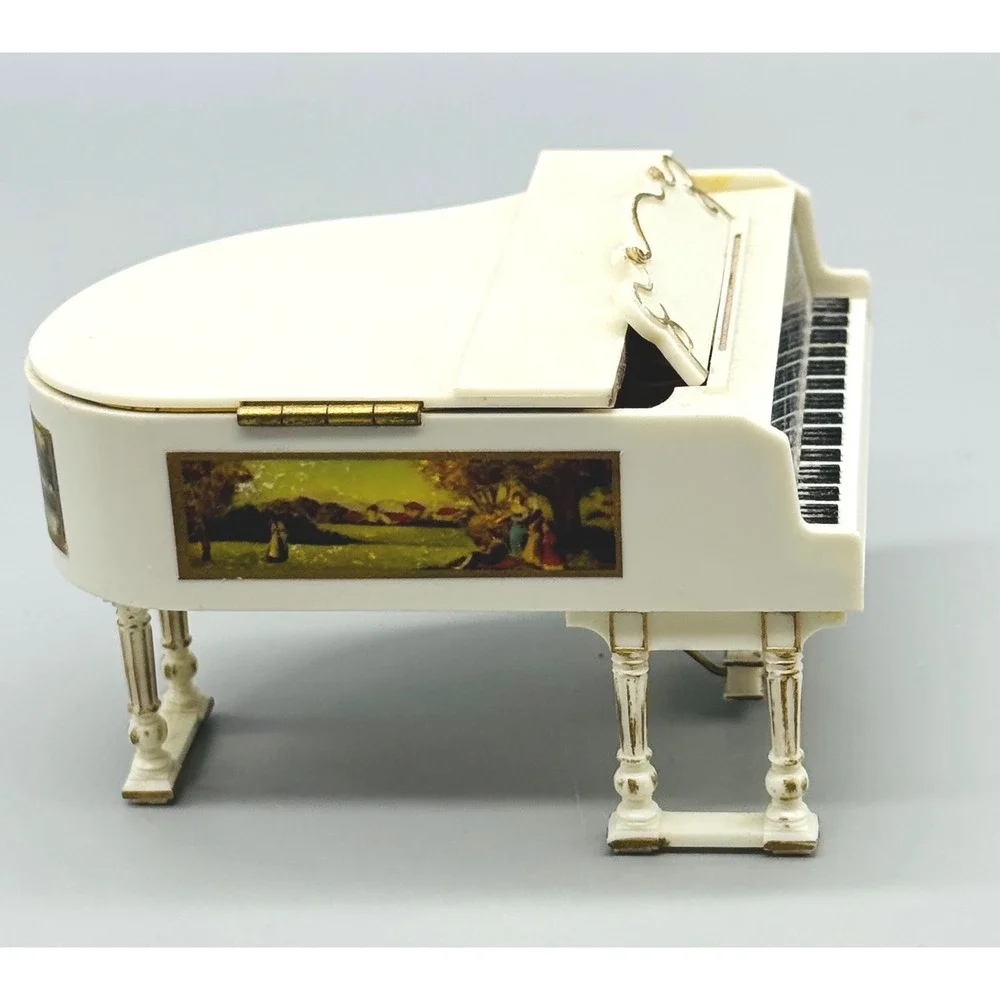 Ideal Petite Princess Dollhouse Furniture Grand Piano‎ Chairs Table Stool